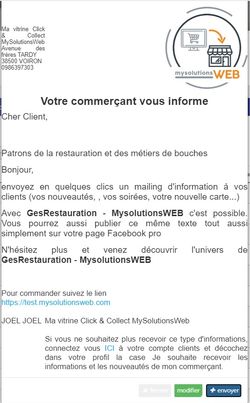 Restaurateurs, m&eacute;tiers de bouche, informez vos clients